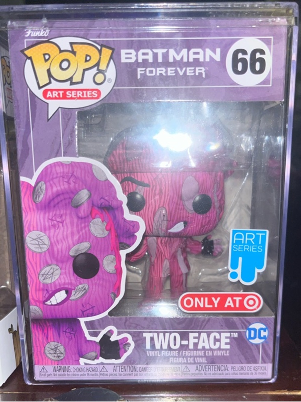 Funko Pop! Two-Face (Art Series) Purple Pink Vinyl Figure